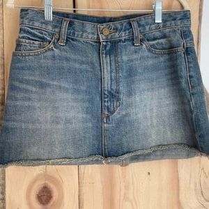 Free people mini jean skirt
